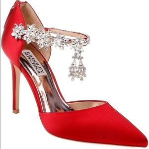 Badgley Mischka Venom Crystal-Embellished Pumps